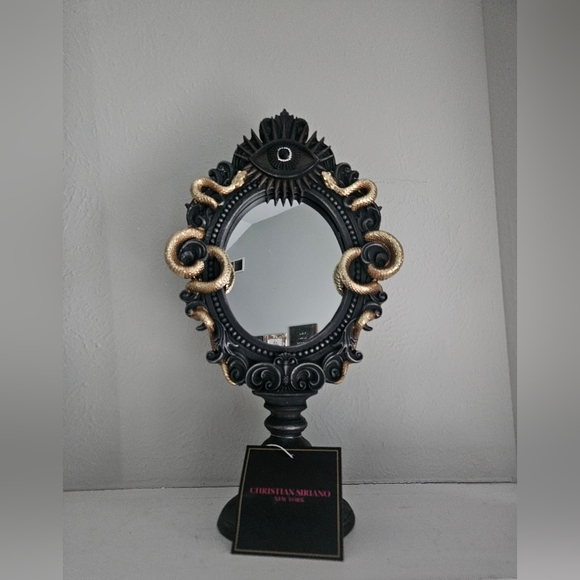 NWT Viral Christian Siriano Gothic Tabletop Mirror - Picture 1 of 5